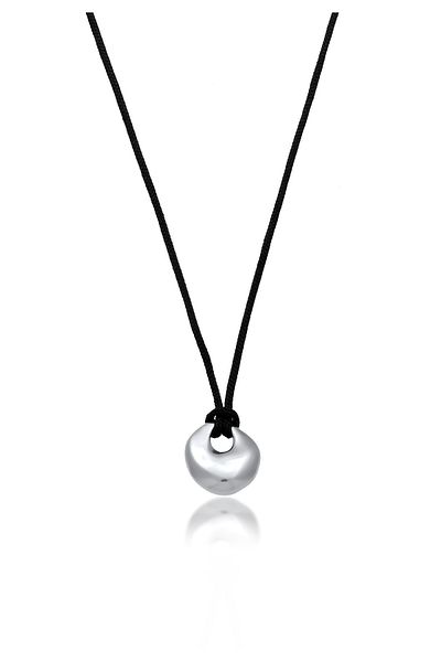 ELLI Halskette Elli Halskette mit Anhänger Damen Disc Anhänger Nylonkette 925 Sterling Silber Festival 45 c