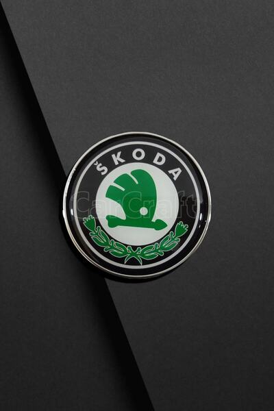 restinal Skoda Octavia Front Crest - Rear Crest Compatible Luggage Crest Comp...