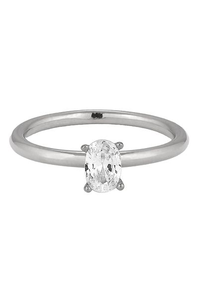 ELLI Inel Inel cu Pietre Femei Oval Zirconiu Tăiat Diamant Alb Argint Sterling 925