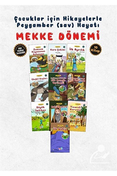 Aksa Çocuk Hikayelerle Çocuklar İçin Mekke Dönemi (10 Kitap Takım)