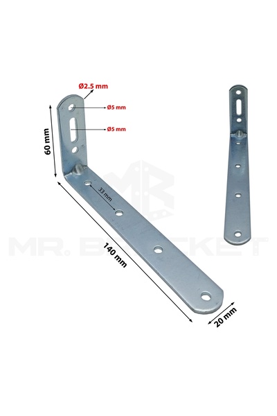 Yapıkan Deprem Güvenliği Dolap Sabitleme Seti 20x60x140mm - Mobilya Gardırop Eşya Duvara Sabitleyici Aparatı