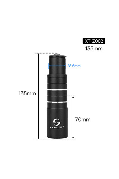 Choice 135mm Bicycle Handlebar Vertical Height Extender High-strength Aluminu...