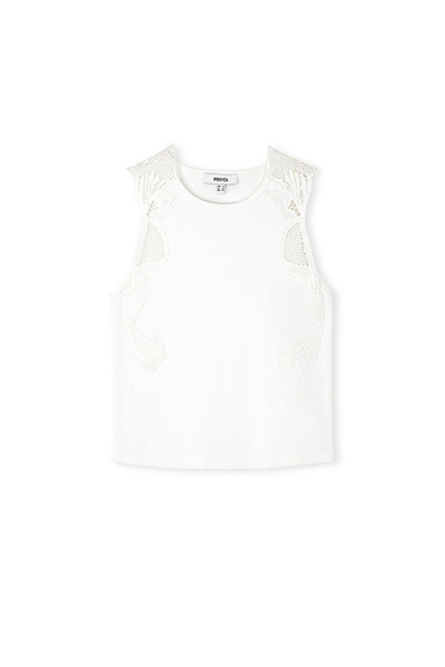 İpekyol Nakışlı fitilli tişört