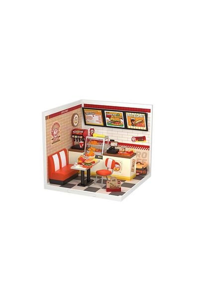 Rolife 3D Puzzle, DIY Yum Yum Burgers Mini House, plastic, RolIfe, 110 pieces