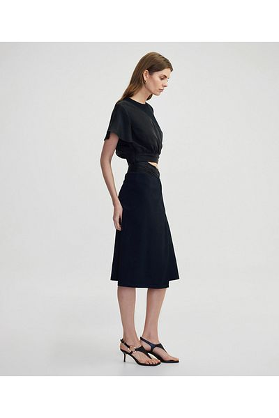 İpekyol Fabric mix midi skirt