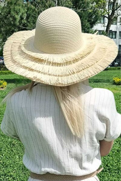 Mood Agenda Ženski boemski stil Sa resama slamnati letnji šešir za plažu