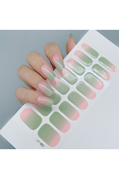 Youtrico ملصقات طلاء أظافر لامعة بـ 16 إصبعًا ذاتية اللصق DIY