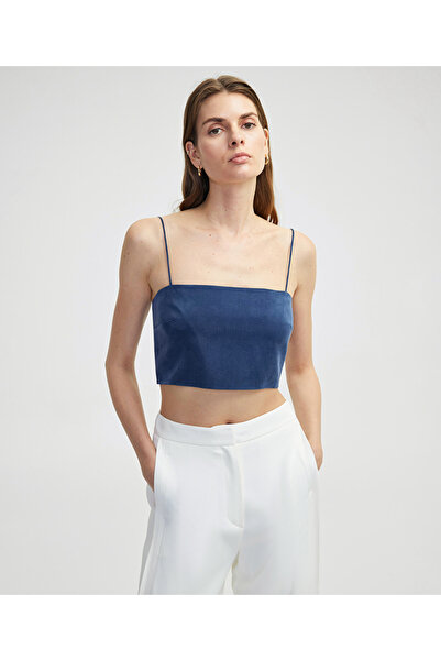 İpekyol Kare yaka crop bluz