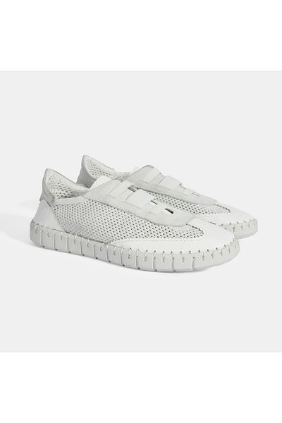Desa Women's White Perforated Desacomfort Casual Shoes