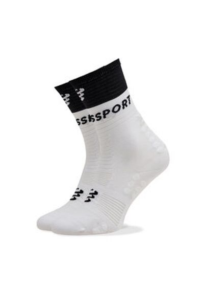 Compressport Unisex high socks SQTU3540002T white
