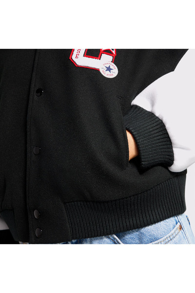 Converse Classic Women's Stand Collar Black Jacket