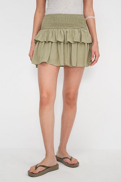 Addax Frilly Mini Skirt E16568