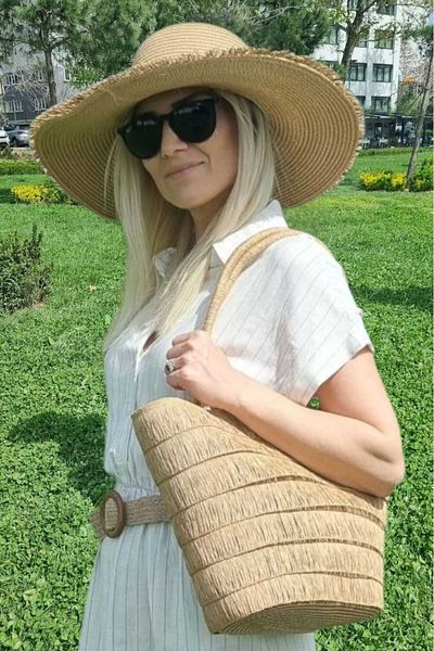 Uniquetrenders Γυναικεία τσάντα ώμου με φούντες σε μποέμικο στυλ