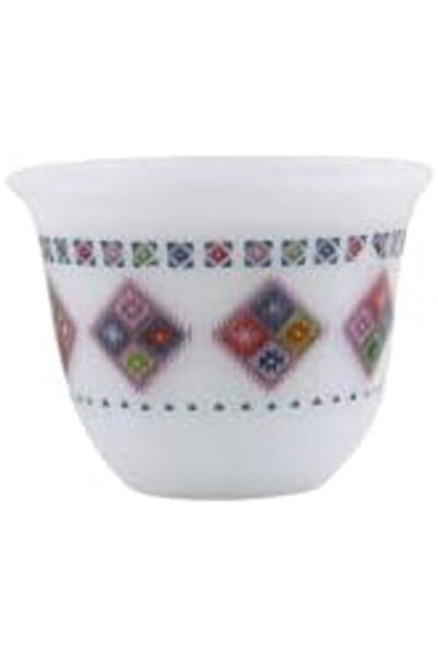 ALSAIF Set Of Java Cups - 12 Pieces From , Size M, Porcelain, Multi Colors