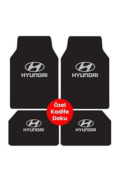 Universal Yıkanabilir Üst Sınıf Kumaş Ve Taban Kalın Pvc Hyundai Oto Paspas S...