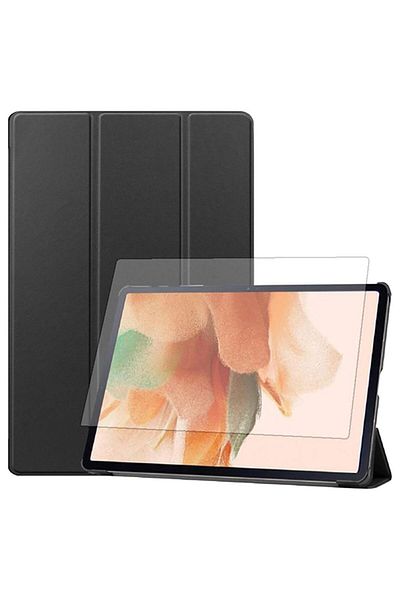 Max&Max Max & Max Case With Screen Protector Black Galaxy Tab S9FE