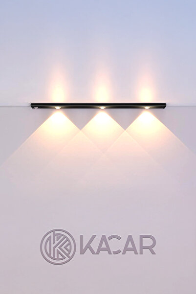 Genel Markalar Siyah Lüx Slim Şarjlı Sensörlü Dolap Tezgah Altı Led Armatür