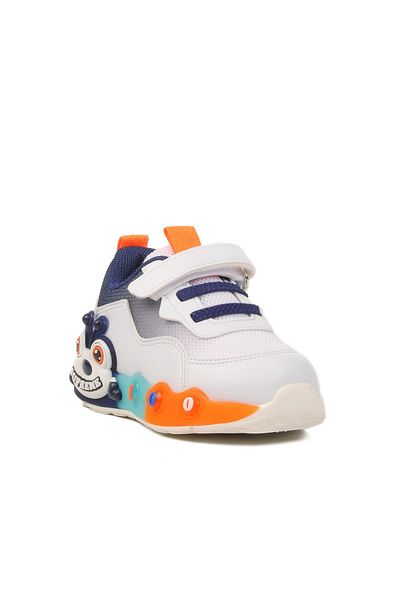 WALKWAY White Velcro Lightweight Girls' Sports Shoes 1905 B