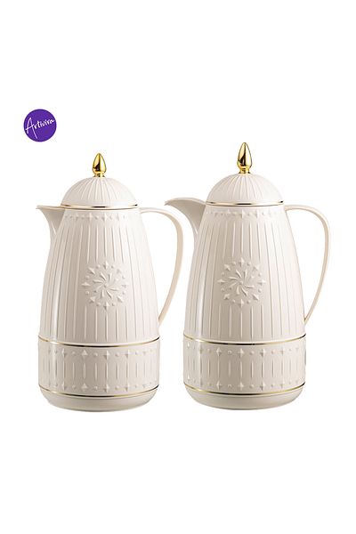 ARTIVIRA Sc46- 2-piece tea and coffee thermos set, 1 liter capacity