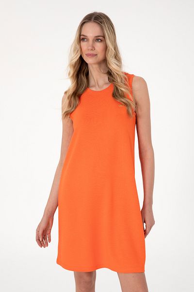 U.S. Polo Assn. Γυναικείο πλεκτό φόρεμα αμάνικο λουλούδι ρόδι 50297895-vr039