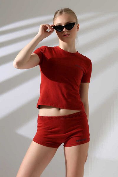 MOSRANİC Women's Cherry Rotten Shorts Suit Msc4021