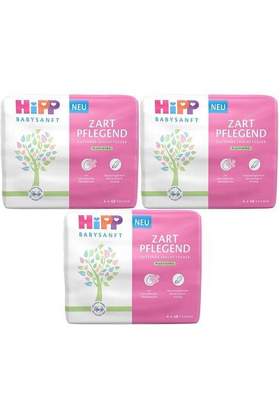 Hipp 48 Sheets Baby Sanft Wet Towel Wipes Set 3Pk*3 Classic 9 Lu