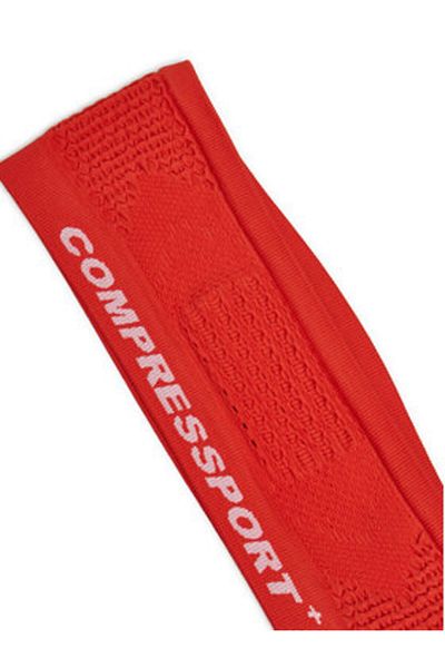 Compressport unisex fabric headband XBNU3903 red