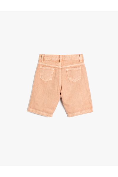 Koton Denim Shorts Pocket Cotton
