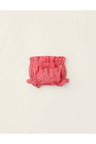 Ziddy Cotton and Linen Bloomers for Newborn Girls' 'You&Me', Red