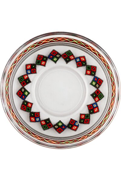 Generic Al Saif Deluxe Cup and Saucer Set, 12 Pieces, Multi-Colored