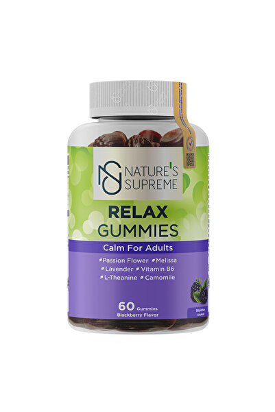 Nature's Supreme Relax Gummies 60 Çiğnenebilir Form