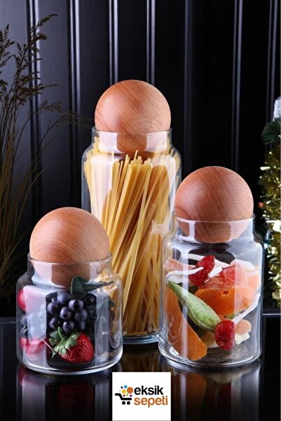 MİEN Top Kapaklı Baharat Takımı Gülle Baharatlık Kavanoz Seti Kapaklı Saklama...