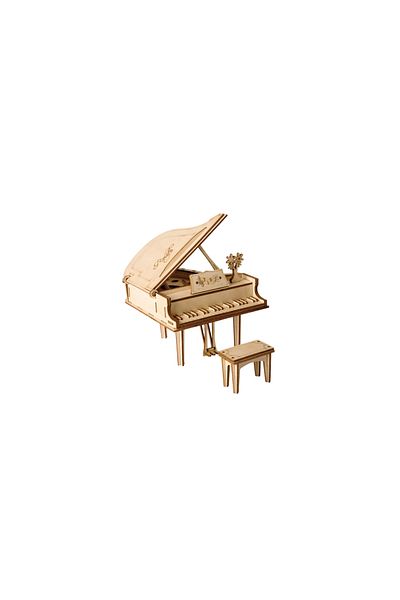 ROKR 3D Puzzle, Grand Piano, Wood, ROKR, 74 pieces