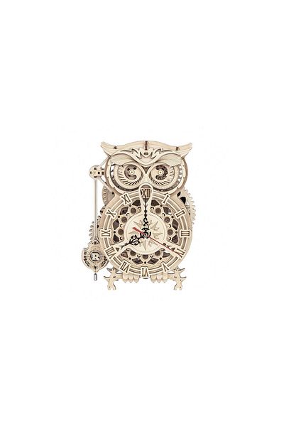 ROKR 3d Puzzle Owl Clock, , Wood, 161 Pieces