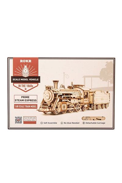 ROKR 3d Puzzle Prime Steam Express, , Wood, 308 Pieces