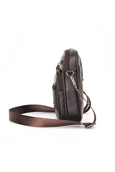 ETG Men's Waist Bag Multi-function Shoulder Messenger Bag Can Wear Belt Mobile Phone Bag