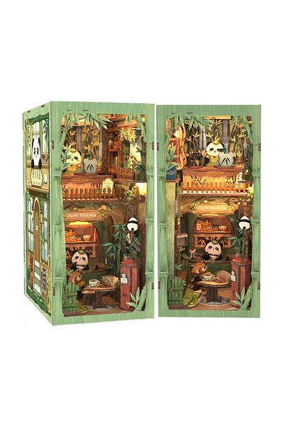 CUTEBEE 3d Puzzle, Diy Book Spine, Panda Bookshop, , 244 Pieces