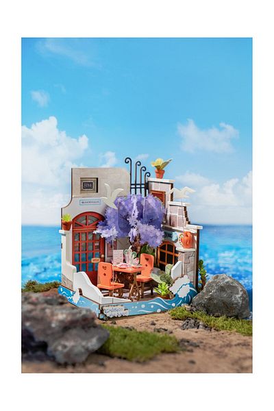 Rolife 3D Puzzle, Sea Holiday Restaurant, Rolife, wood, 68 pieces