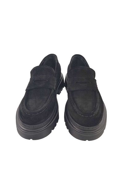 Oneka Shoes Casual Men's Loafer - Black Suede 1308256502