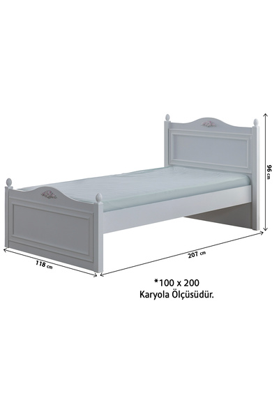 benim odam Isabella Genç Odası Karyola 100 X 200 Ve 120 X 200