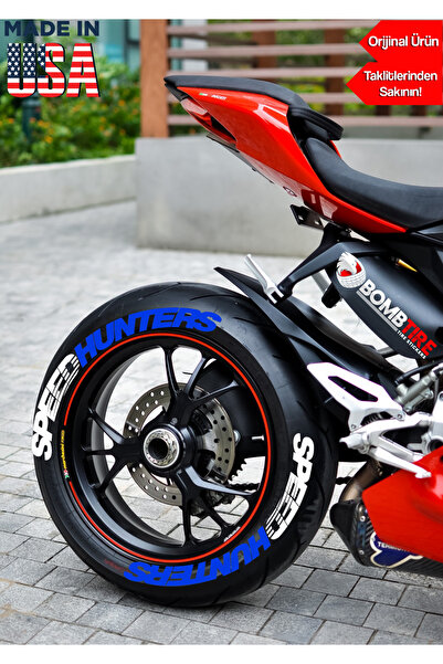 bombtire ملصق إطارات Speedhunters باللون الأزرق باللون الأبيض مقاس 2.5 سم مكو...