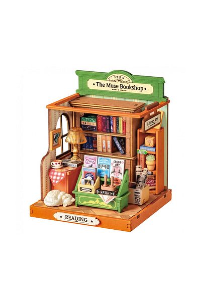 Rolife 3d Puzzle, Muse Bookstore, , Wood, 68 Pieces