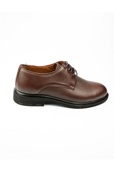 BABALİ Ανδρικά κλασικά παπούτσια με μπαμπά 513 Mym Brown Leather