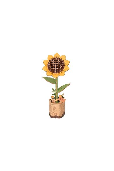 ? The Crowood Press Ltd 3D Puzzle, Sunflower, Rowood, wood, 86 pieces
