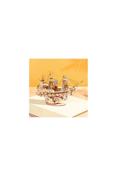 ROKR 3D puzzle, Sailing Ship, Wood, ROKR, 118 pieces