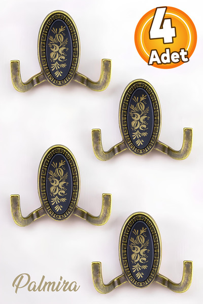 Badem10 Palmira Vestiyer Portmanto Duvar Askısı Metal Dolap Elbise Askılığı A...