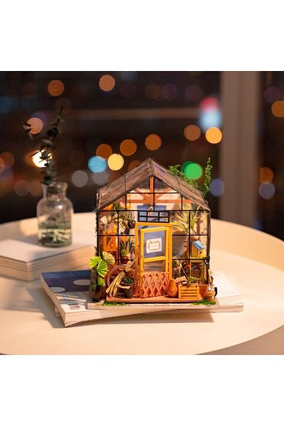 Rolife 3d Puzzle Mini Green House Florist Cathy Diy, , 231 Pieces
