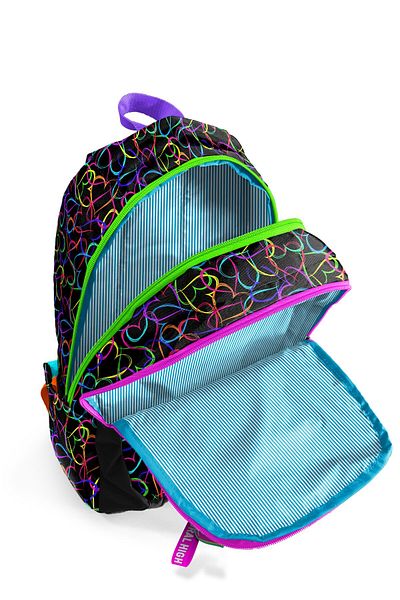 Coral High Set de 3 genți de școală cu model de inimă multicoloră pentru copii SET0123670