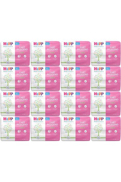 Hipp Baby Sanft Wet Towel Wipes 48 Sheets Classic Set of 48 (16Pk*3) 2304 Sheets