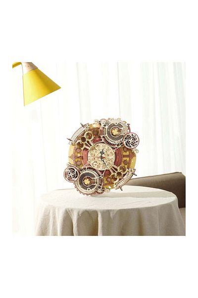 ROKR 3D Puzzle Zodiac Wall Clock, ROKR, Wood, 168 pieces